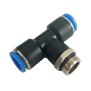 Conexão TEE Rosca Central BSP 1/4"