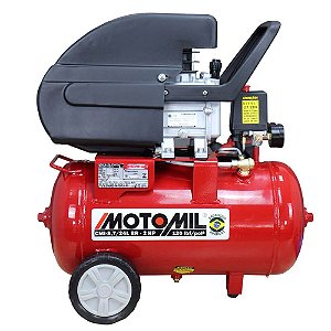 COMPRESSOR DE AR MOTOMIL CMI-8,7/24BR - 8,7 PÉS - 24 LITROS - BIVOLT