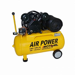COMPRESSOR DE AR MOTOMIL CMV-10PL/50A POWER - 10 PÉS - 50 LITROS MONO