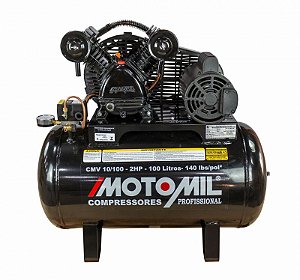 COMPRESSOR DE AR MOTOMIL CMV-10/150 - 10 PÉS - 150 LITROS - MONO 127/220V