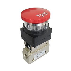 VALVULA BOTÃO COGUMELO 3/2 VIAS G1/8" MSV86321EBE