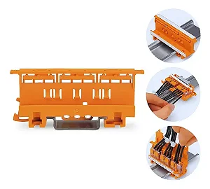 Suporte Para Trilho DIN conectores 221-500 de 4mm WAGO