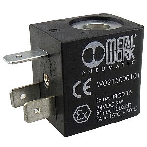 BOBINA 24 VCC Ø8 RET. 22mm 1/2 W0215000001 METALWORK