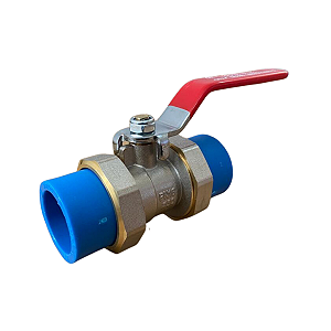 REGISTRO ESFERA METAL/METAL PARA PPR AZUL