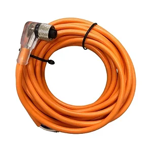 CABO PARA SENSOR COM CONECTOR M12 90° 4 PINOS LED PNP 5 METROS DE CABO K12-A-5M-LP METALTEX