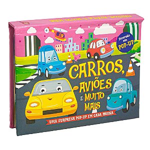 CARROS, AVIÕES E MUITO MAIS: UMA SURPRESA POP-UP EM CADA PÁGINA