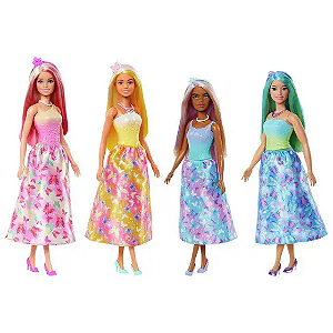 HRR07 BARBIE FANTASIA BONECA DONZELAS VESTIDOS DE