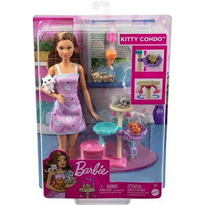 HHB70 BARBIE BONECA COM PETS