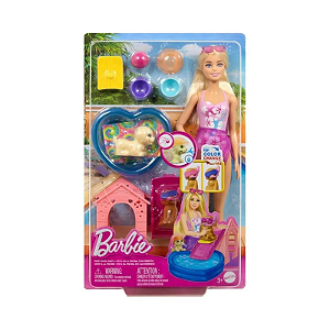 JBF35 BARBIE FESTA NA PISCINA COM CACHORRINHOS