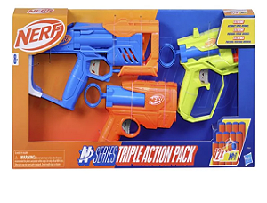 F9841 NERF N SERIES PACK C/ 3 TRIPLE ACTION