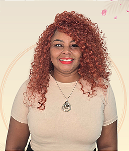 ANGELIQUE - Wig Vermelho Intenso (Fibra realista)