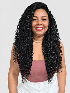 MALIKA - Wig Cacho 2B 85cm Bioproteína | Preta