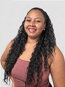 NALA - Aplique Cacheado em Bioproteína 80 cm | Castanho Escuro