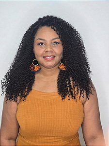 NUBIA - Wig Cacheada 65cm Biofibra| Preta