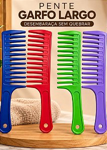 Pente de Dentes Largos Para Wigs de Bioproteína