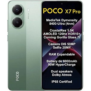 Smartphone Xiaomi Poco X7 Pro 5G Dual Sim 6.67" 12GB/256GB Green (Global)