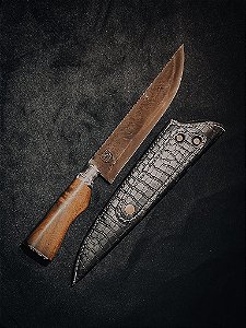 Faca Churrasco  Madeira - Brutforge