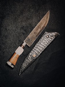 Faca Churrasco Osso e Resina - Brutforge