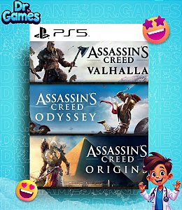 ASSASSIN'S CREED MYTHOLOGY PACK (BUNDLE) - PS5 MÍDIA DIGITAL