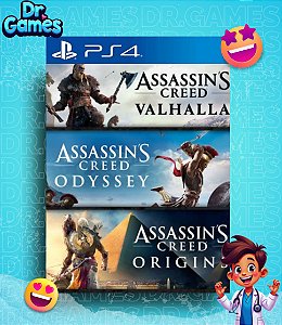 ASSASSIN'S CREED MYTHOLOGY PACK (BUNDLE) - PS4 MÍDIA DIGITAL