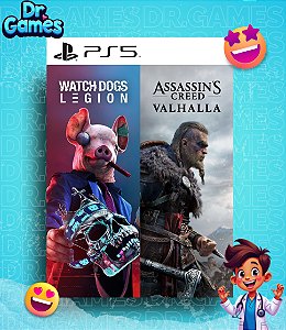 ASSASSIN'S CREED VALHALLA + WATCH DOGS: LEGION (BUNDLE EDITION) - PS5 MÍDIA DIGITAL