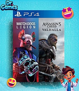 ASSASSIN'S CREED VALHALLA + WATCH DOGS: LEGION (BUNDLE EDITION) - PS4 MÍDIA DIGITAL