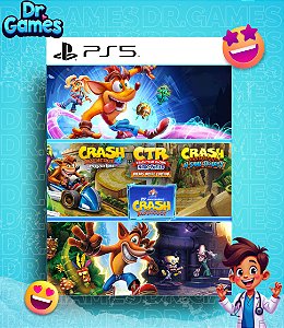 CRASH BANDICOOT™ - PACOTE DE CRASHIVERSÁRIO (EDIÇÃO PADRÃO) - PS5 MÍDIA DIGITAL