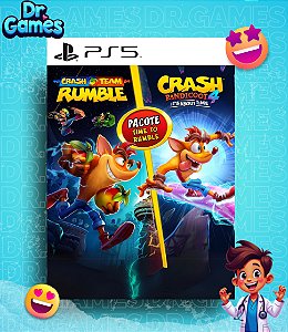 CRASH TEAM RUMBLE™ + CRASH BANDICOOT™ 4: IT'S ABOUT TIME (EDIÇÃO PADRÃO) - PS5 MÍDIA DIGITAL