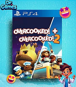 OVERCOOKED! + OVERCOOKED! 2 (EDIÇÃO PADRÃO) - PS4 MÍDIA DIGITAL