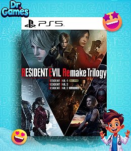 RESIDENT EVIL (REMAKE TRILOGY) - PS5 MÍDIA DIGITAL