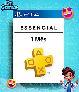 PS PLUS ESSENCIAL - PSN PLUS ESSENCIAL (1 MÊS) - PS4 MÍDIA DIGITAL
