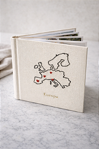 Álbum Premium - Capa em linho Memórias de viagem