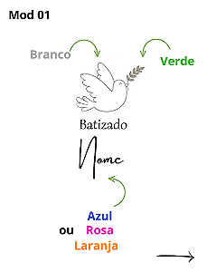 Capa com bordado de preço fixo