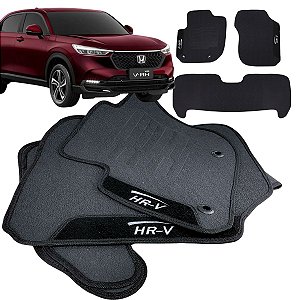 Tapete pra Carro Borracha Honda Hrv 2023 a 2025 3 Peças
