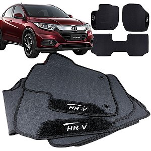 Tapete pra Carro Borracha Honda Hrv 2019 a 2022 3 Peças
