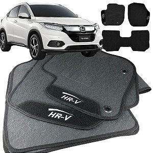 Tapete pra Carro Borracha Honda Hrv 2015 a 2018 3 Peças