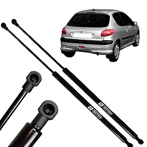 Par Amortecedor Porta Malas Peugeot 206 e 2007 1999 a 2009