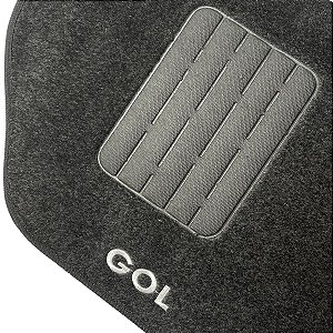 Jogo Tapete Carpete Automotivo Gol G2 G3 G4 Grafite 5 Peça