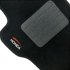 Tapete Carpete New Civic 2007 Até 2011 Preto - 3 Peças