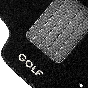 Jogo Tapete Carpete Automotivo Golf 2008 a 2013 Preto 5 Peças