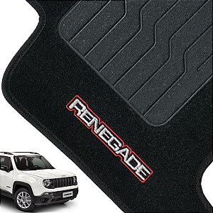 Jogo Tapete Carpete Automotivo Jeep Renegade Preto