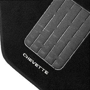 Jogo Tapete Carpete Automotivo Chevette Todos Preto 5 Peças