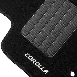 Jogo Tapete Carpete Automotivo Corolla 2015 e 2016 Preto