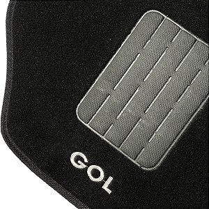 Jogo Tapete Carpete Automotivo Gol G2 G3 G4 1980 a 2013 Preto