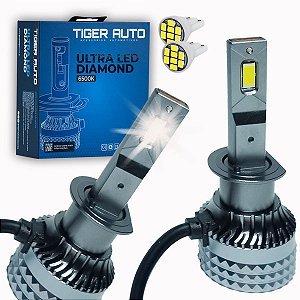 Kit Lâmpada Ultra Led Diamond Farol Alto Voyage 09/13 60W 6500k