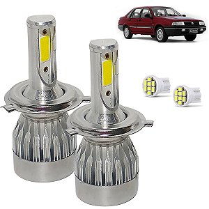 Kit Super Led Santana 1991 a 1996 Farol Alto e Baixo H4 20000 Lumens