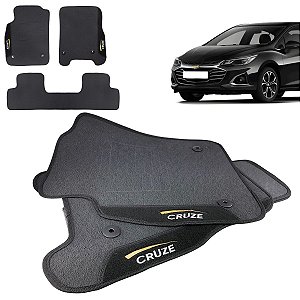 Tapete pra Carro Borracha Chevrolet Cruze 2011 a 2016 3 Peças