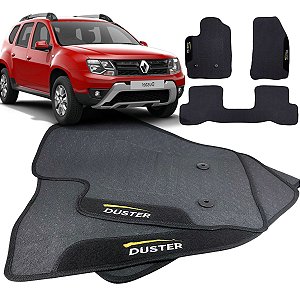 Tapete pra Carro Borracha Renault Duster 2016 a 2019 3 Peças