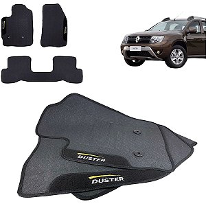 Tapete pra Carro Borracha Renault Duster 2016 a 2019 3 Peças
