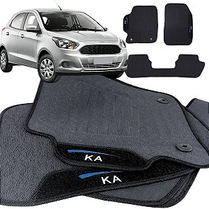 Tapete pra Carro Borracha Ford Ka 2014 a 2022 3 Peças